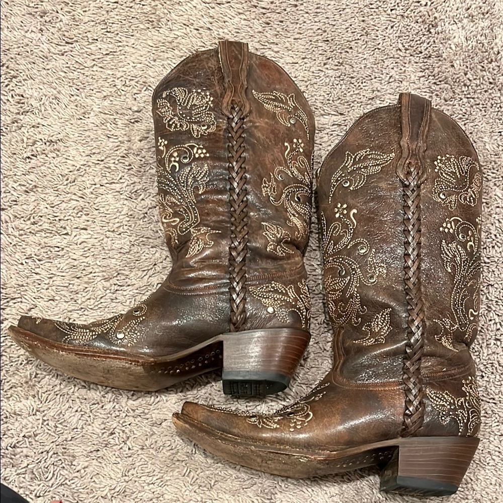 Corral EUC Brown Embroidered Women’s Western Boots - Picture 10 of 15